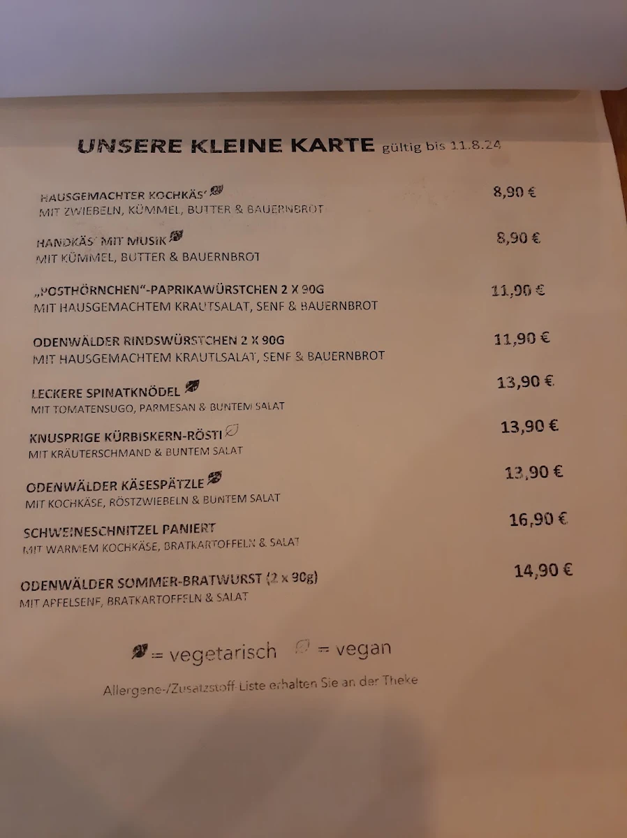 Speisekarte photo 2