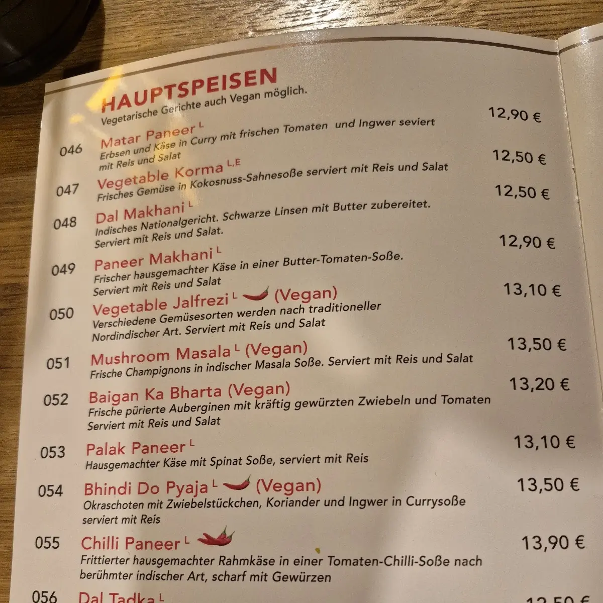 Speisekarte photo 1