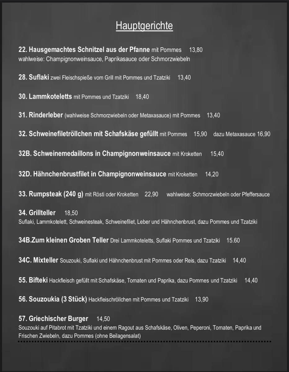 Speisekarte photo 2