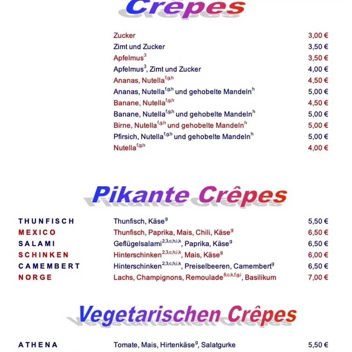 Speisekarte photo 2
