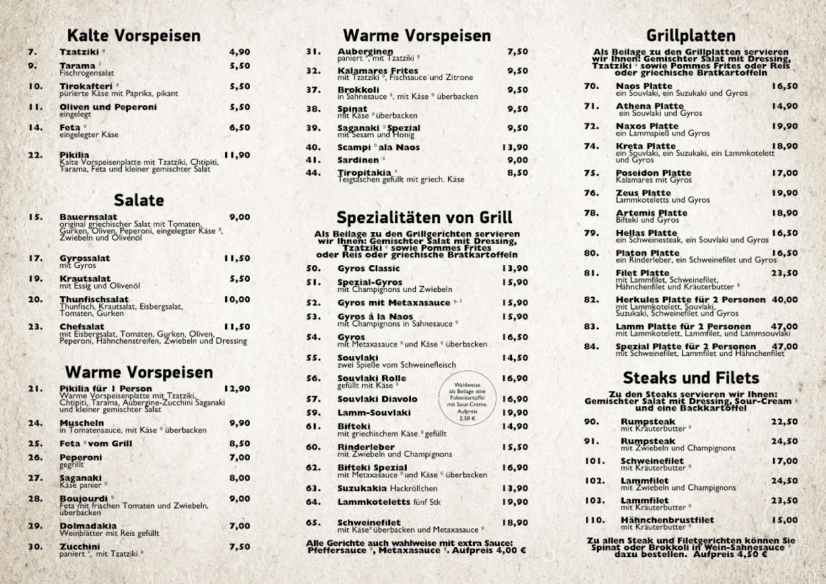 Speisekarte photo 1