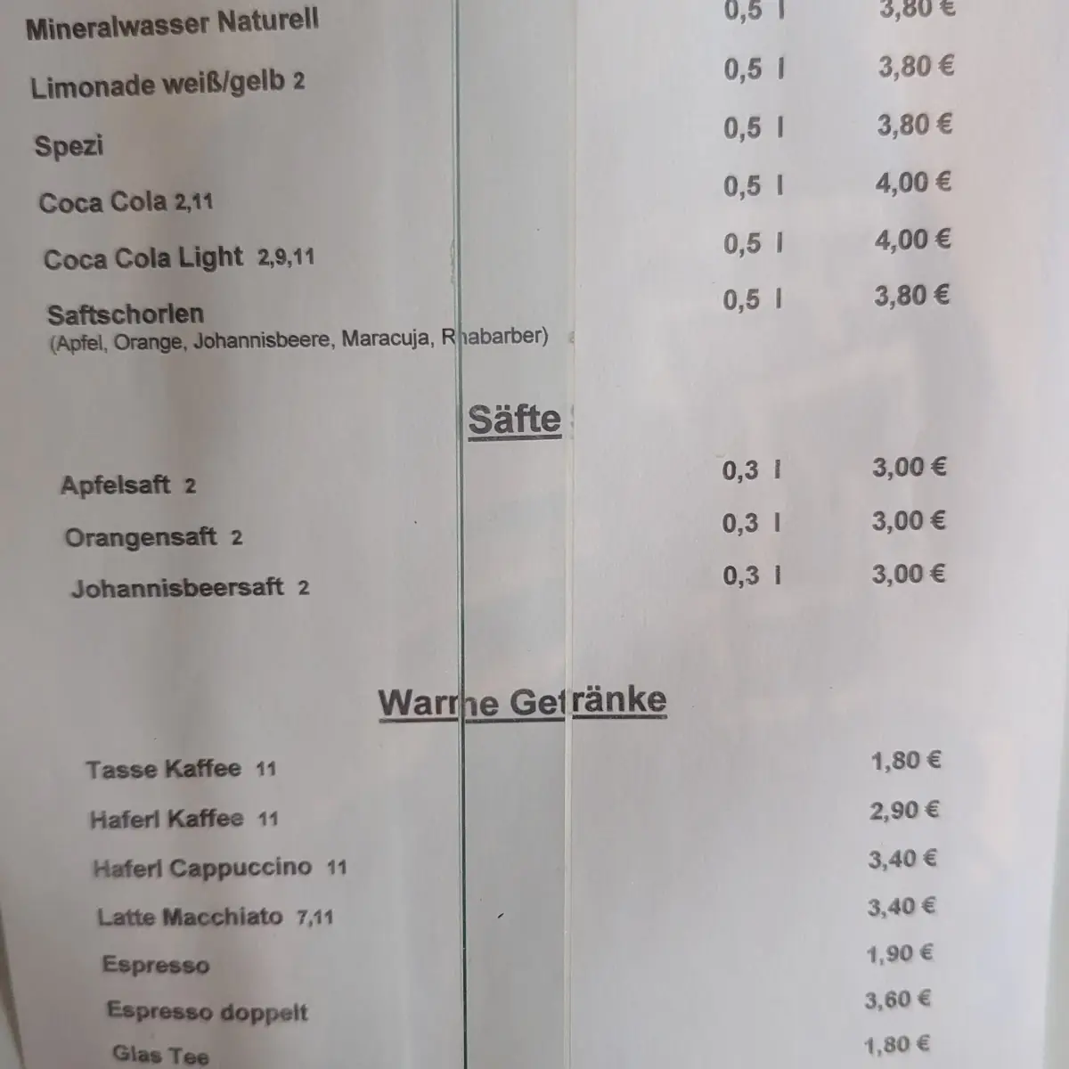 Speisekarte photo 3