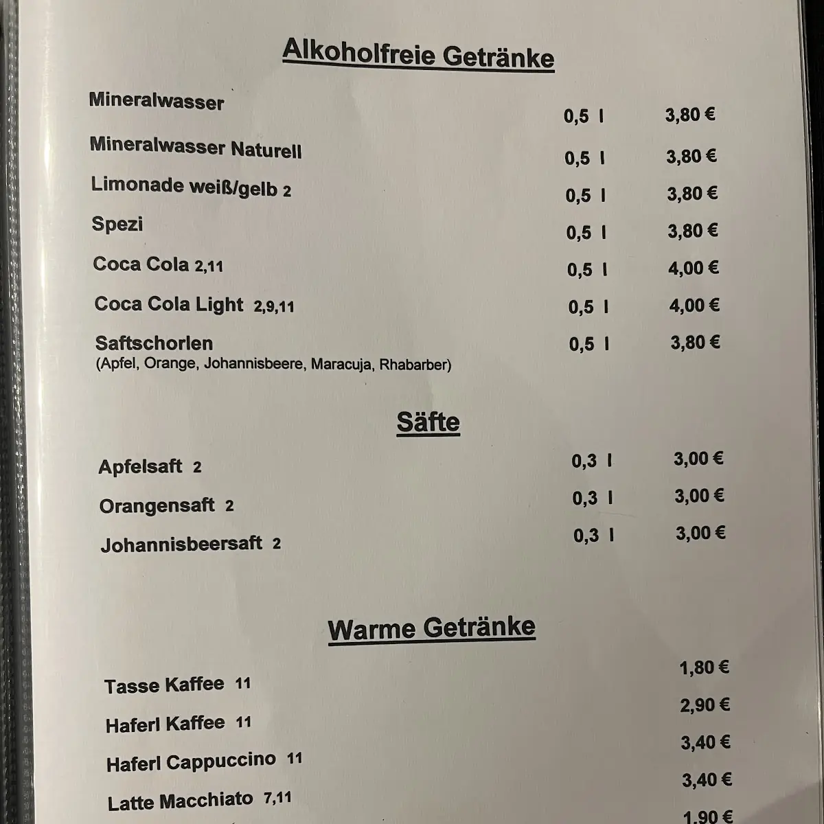 Speisekarte photo 4