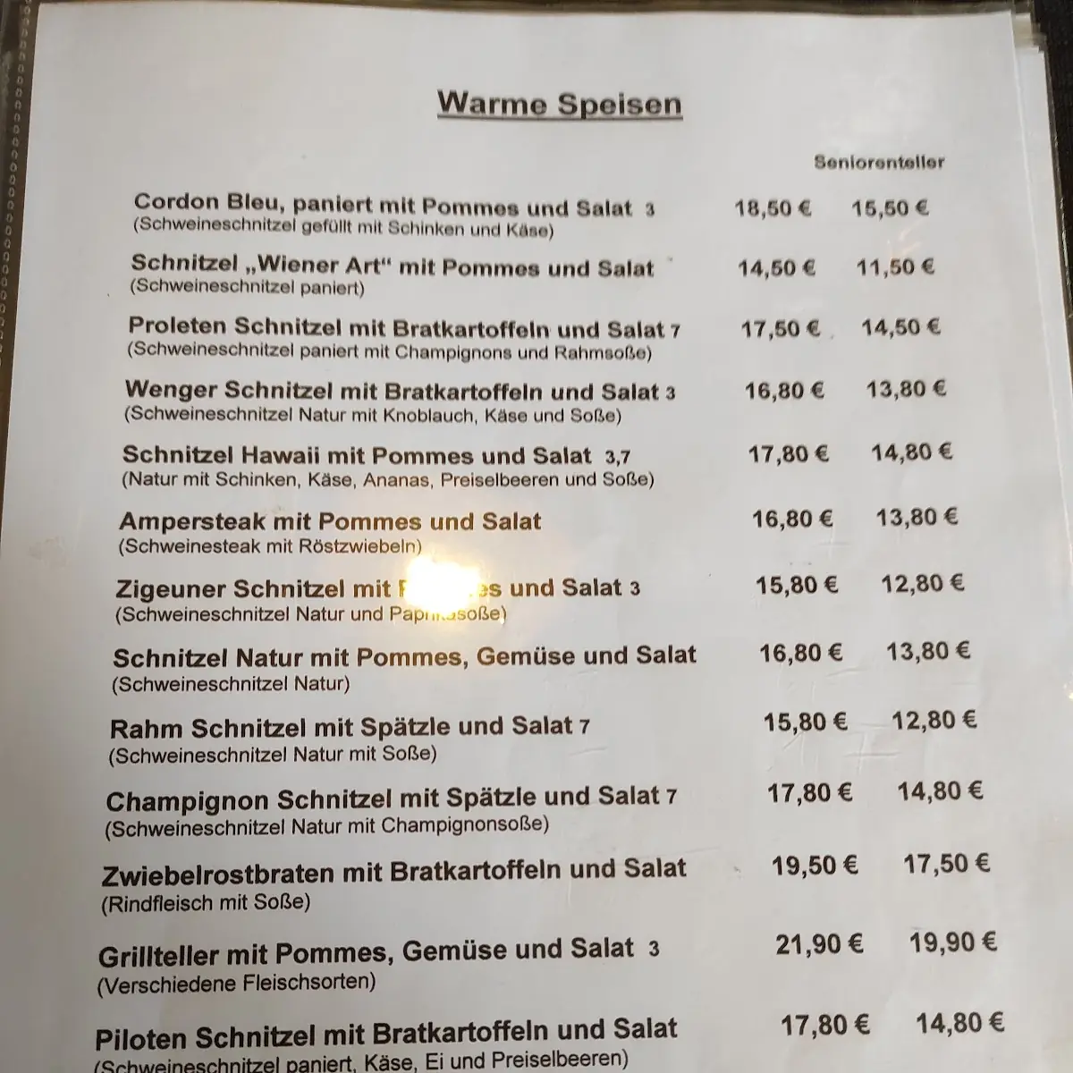 Speisekarte photo 5