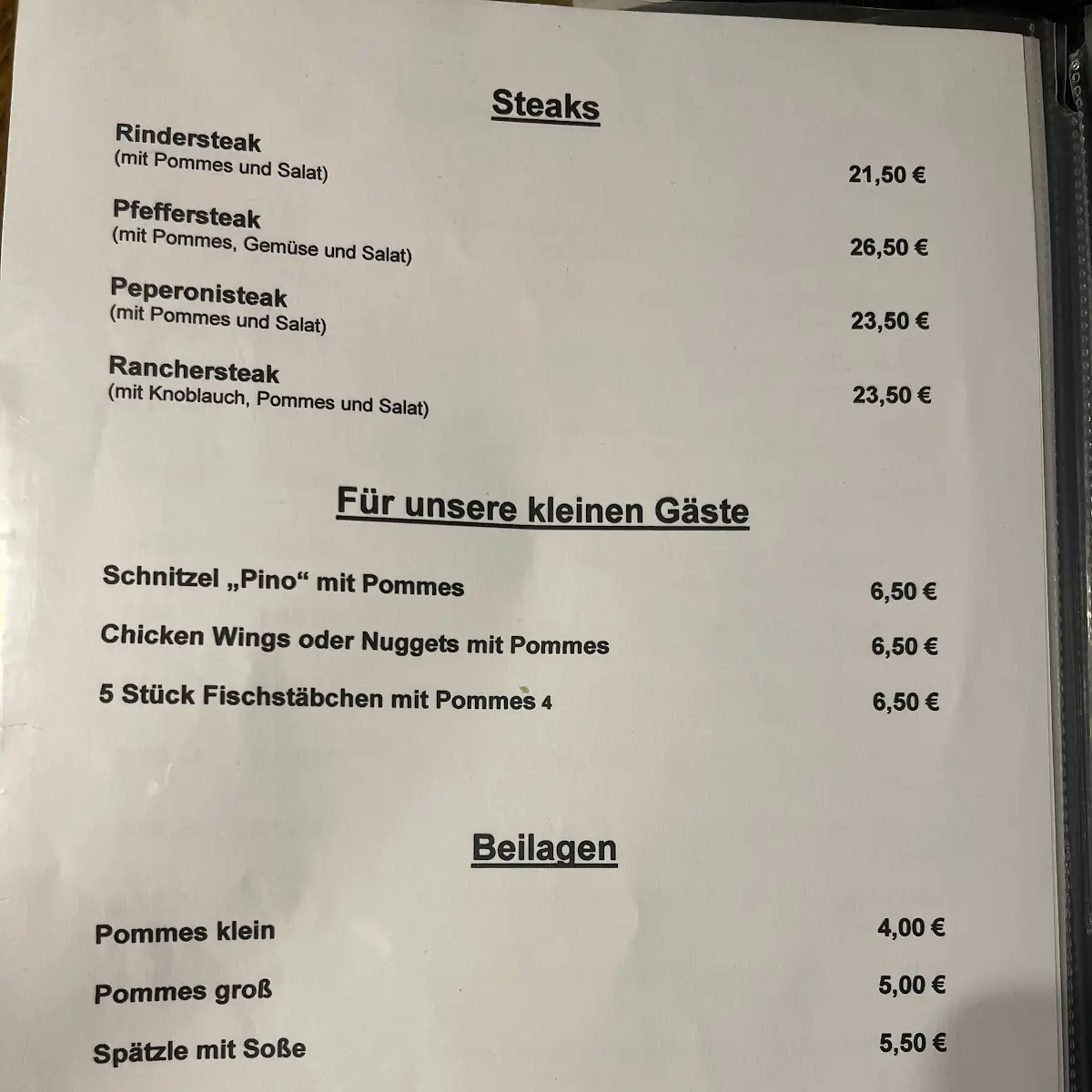 Speisekarte photo 6
