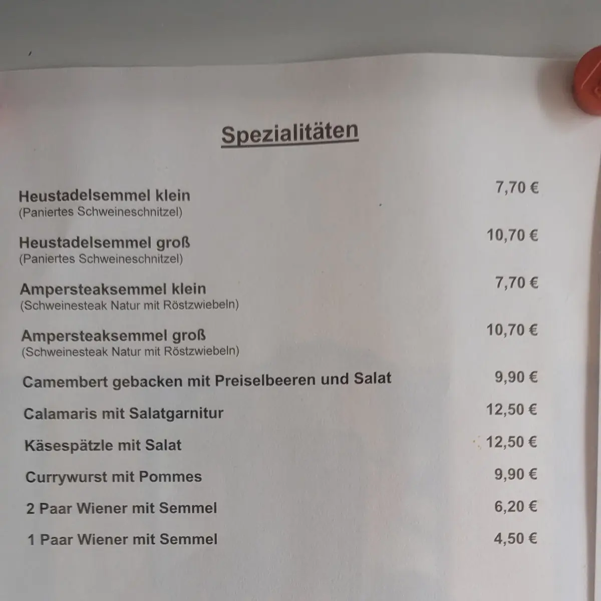 Speisekarte photo 8