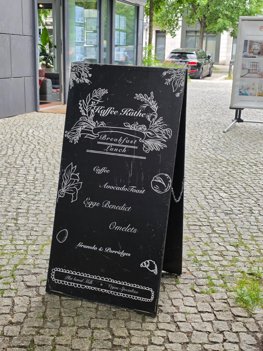 Speisekarte, Kaffee KÄTHE Breakfast und Brunch