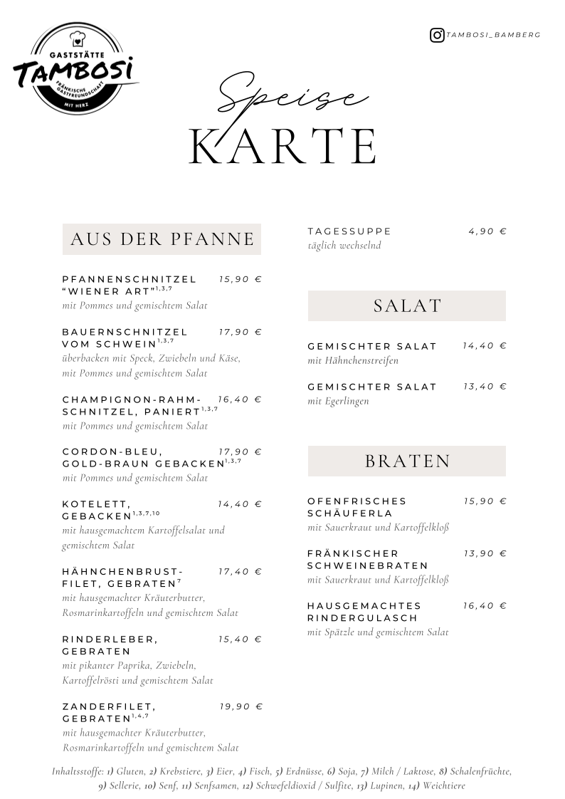 Speisekarte photo 2