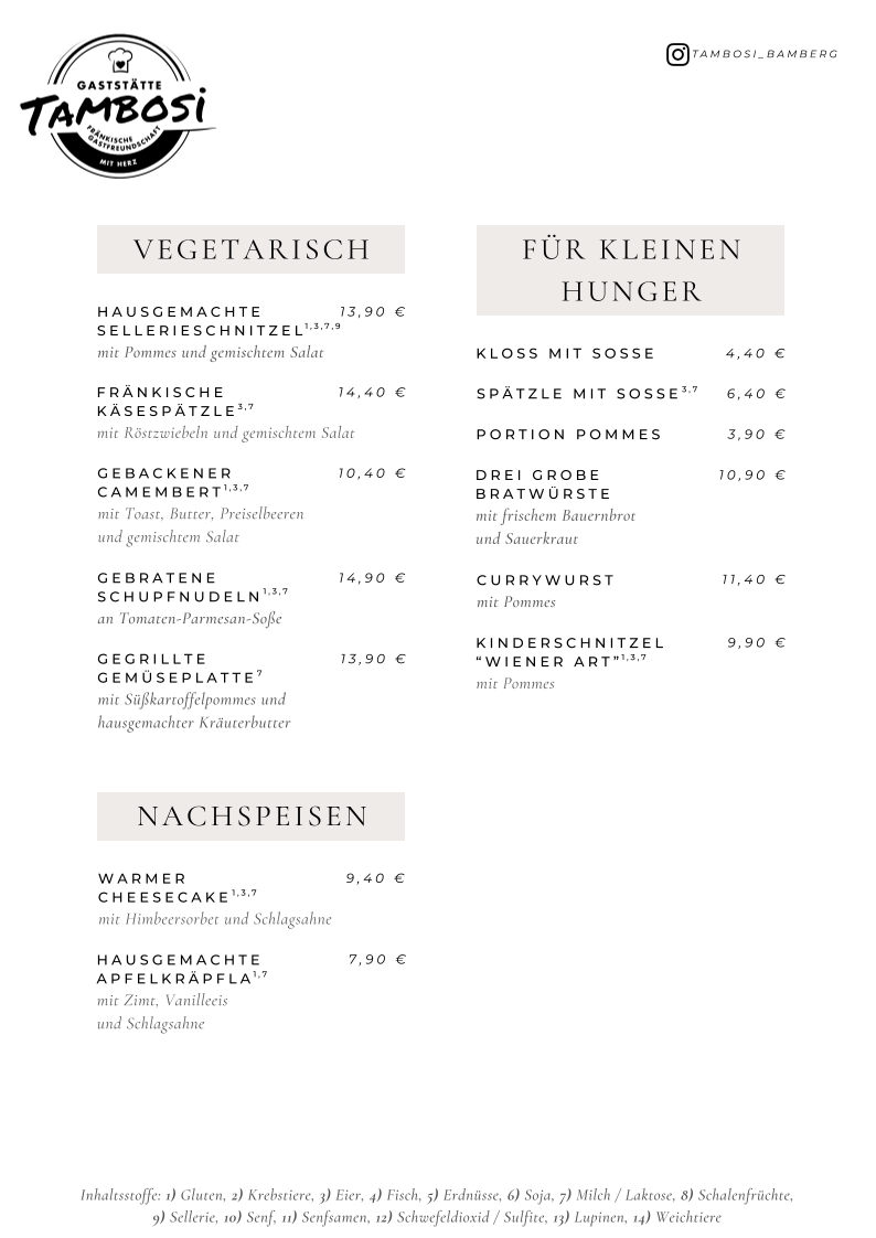 Speisekarte photo 4