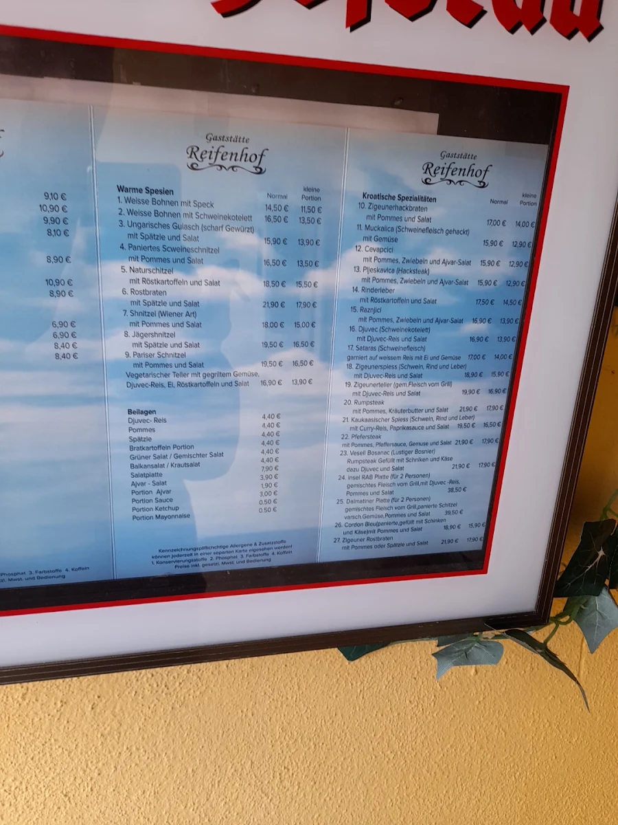 Speisekarte photo 2