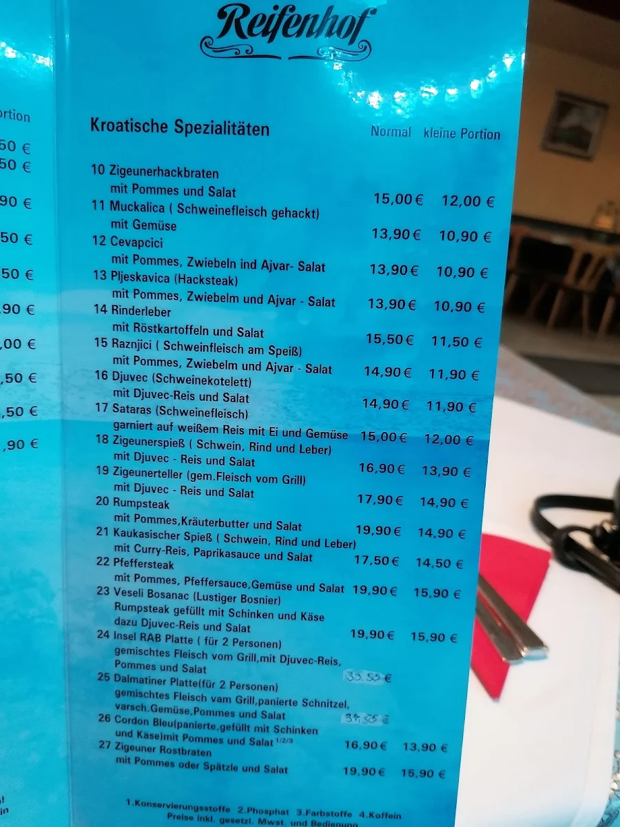 Speisekarte photo 5