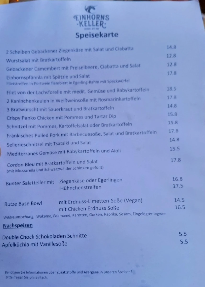 Speisekarte photo 2