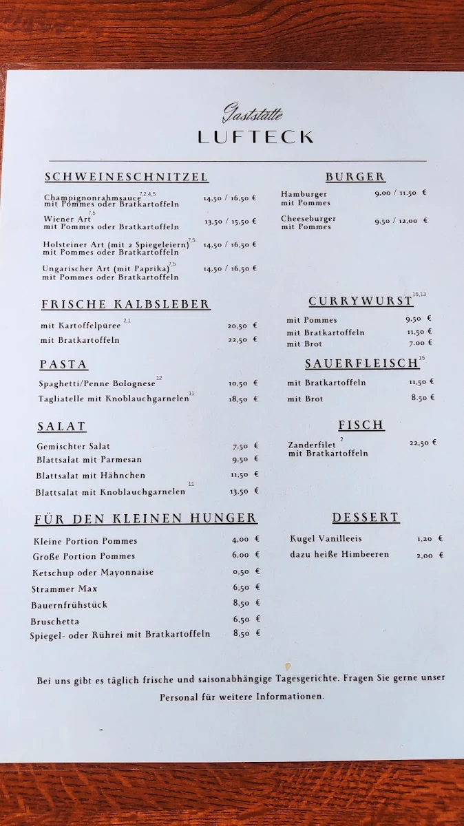 Speisekarte photo 3