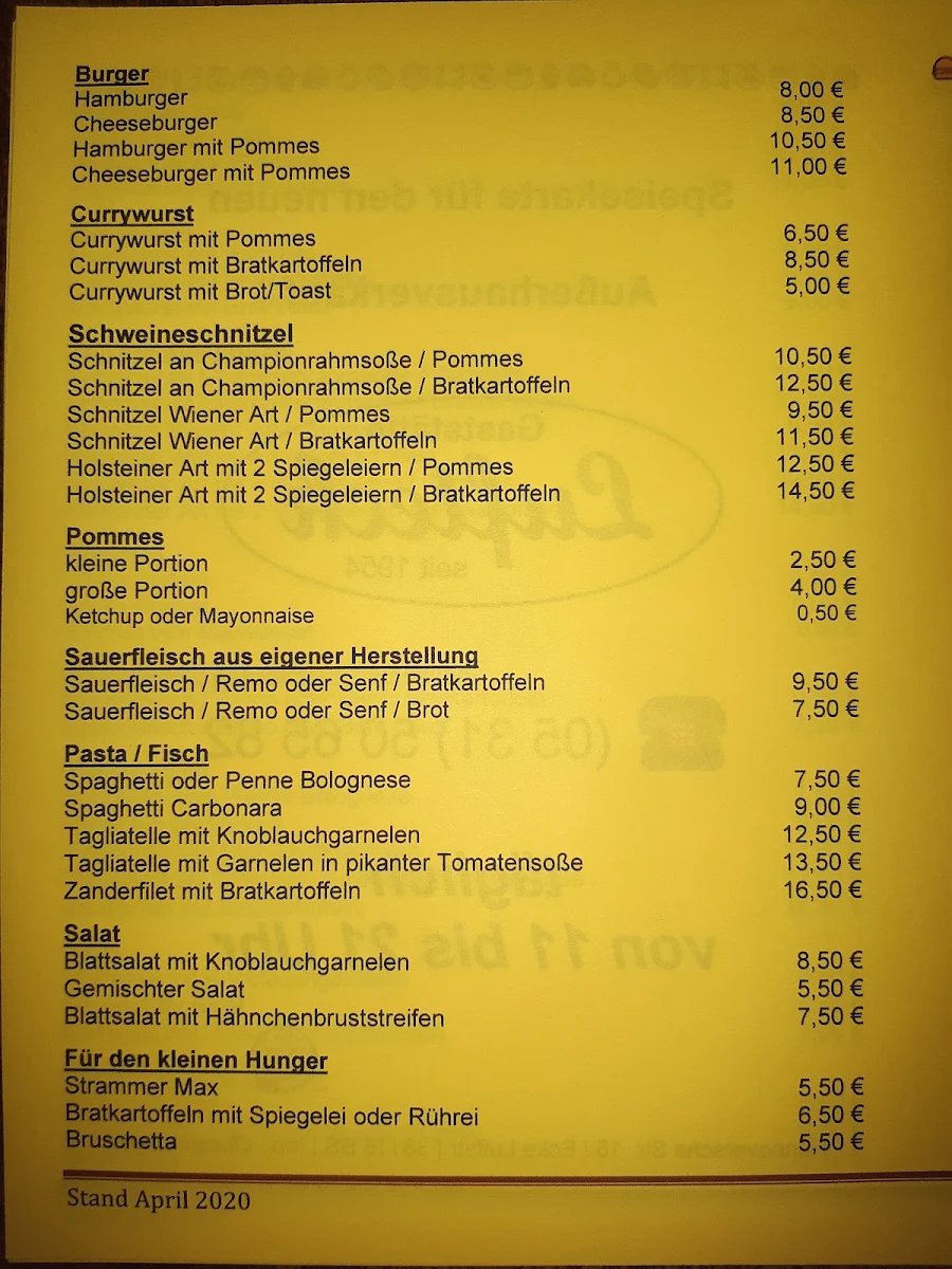 Speisekarte photo 4