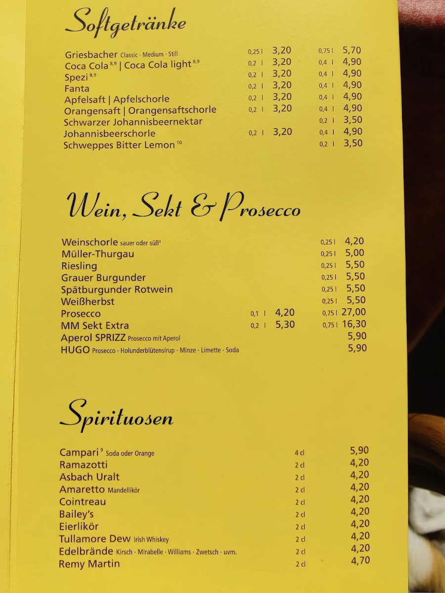 Speisekarte photo 2