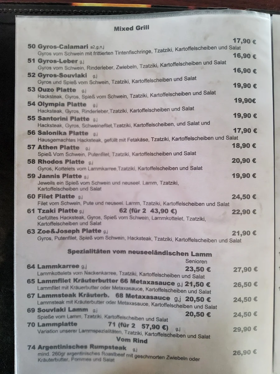 Speisekarte photo 5