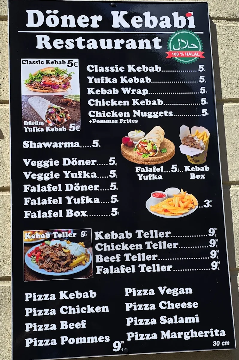 Speisekarte, Kebabi Baden-Baden