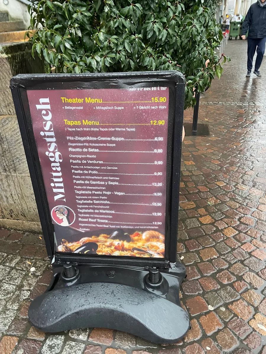 Speisekarte, La Culinaria im Theater