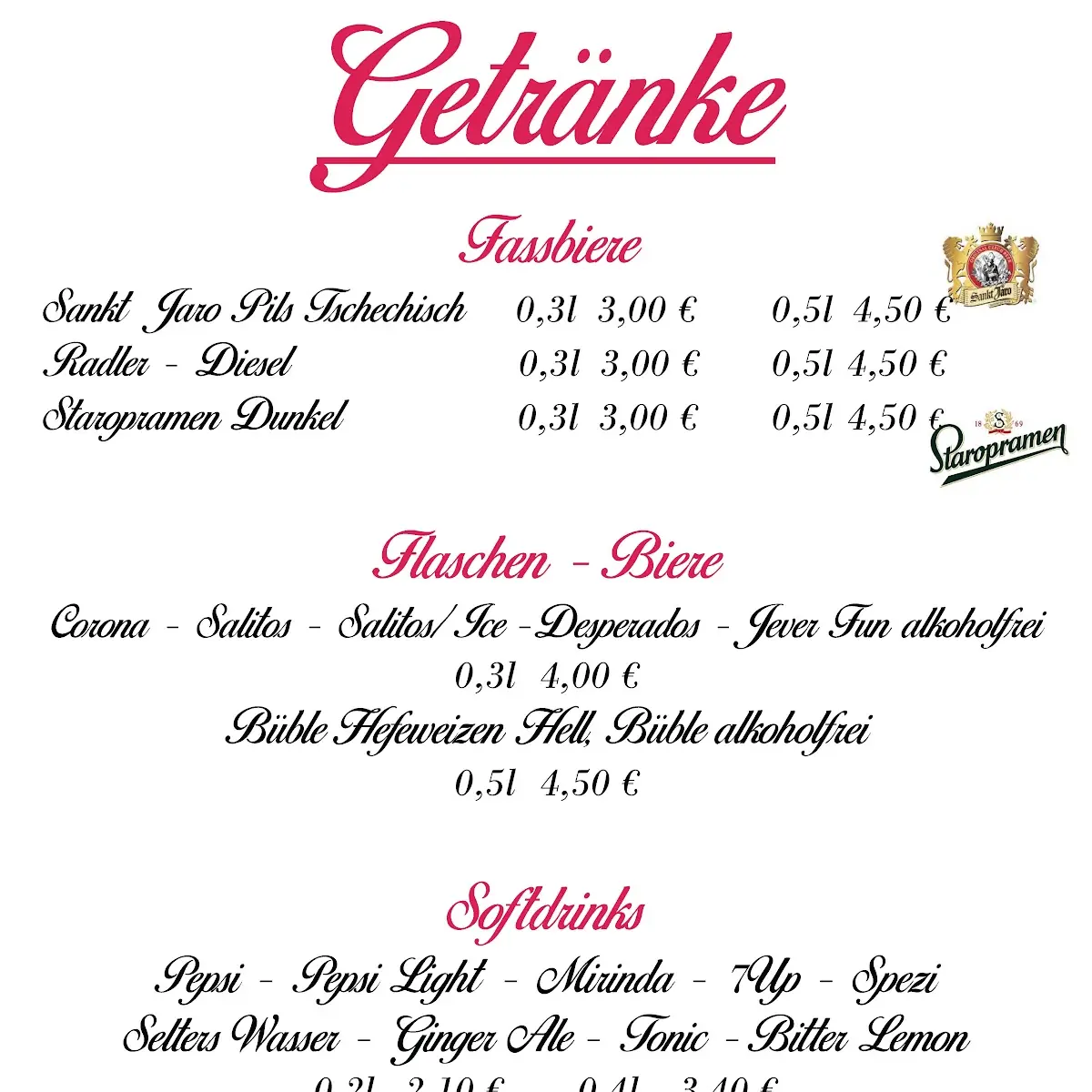 Speisekarte photo 2