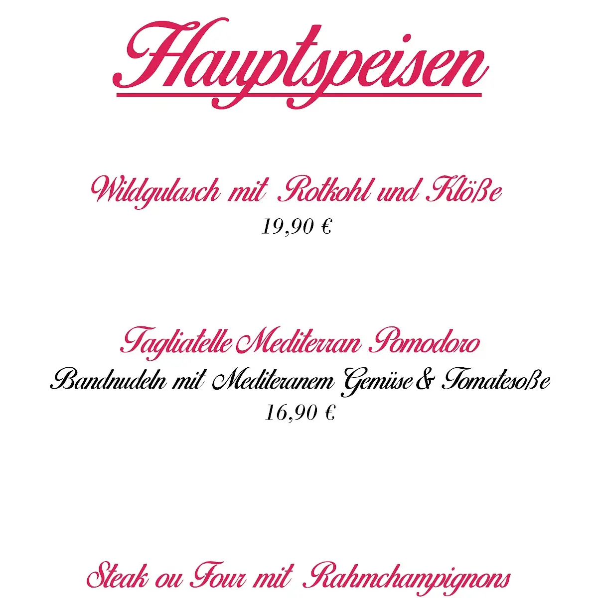 Speisekarte photo 6