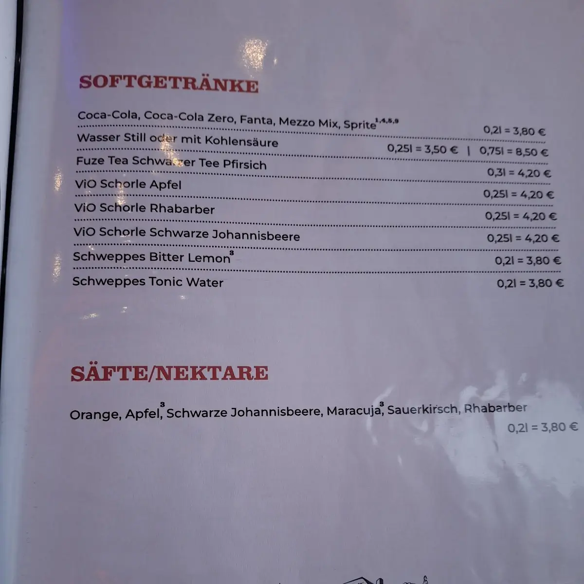 Speisekarte photo 5