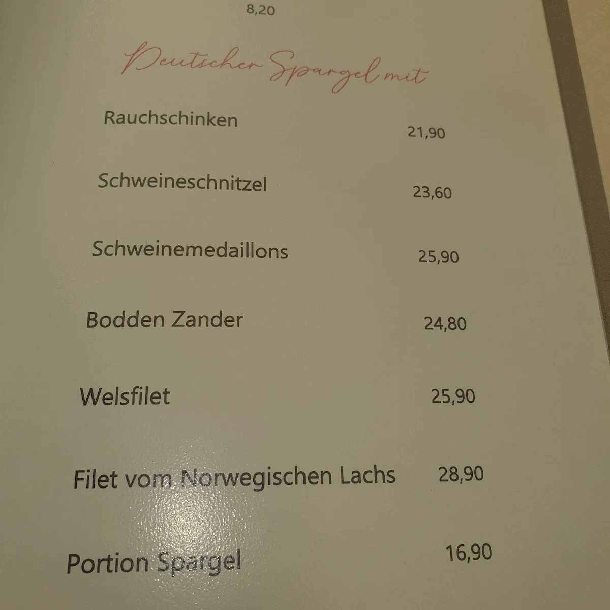 Speisekarte photo 3