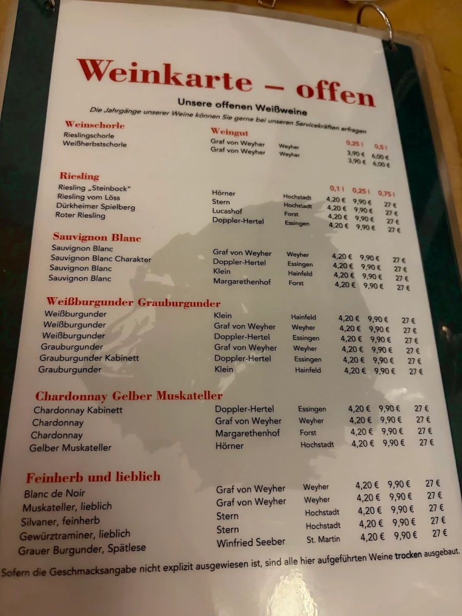 Speisekarte photo 5