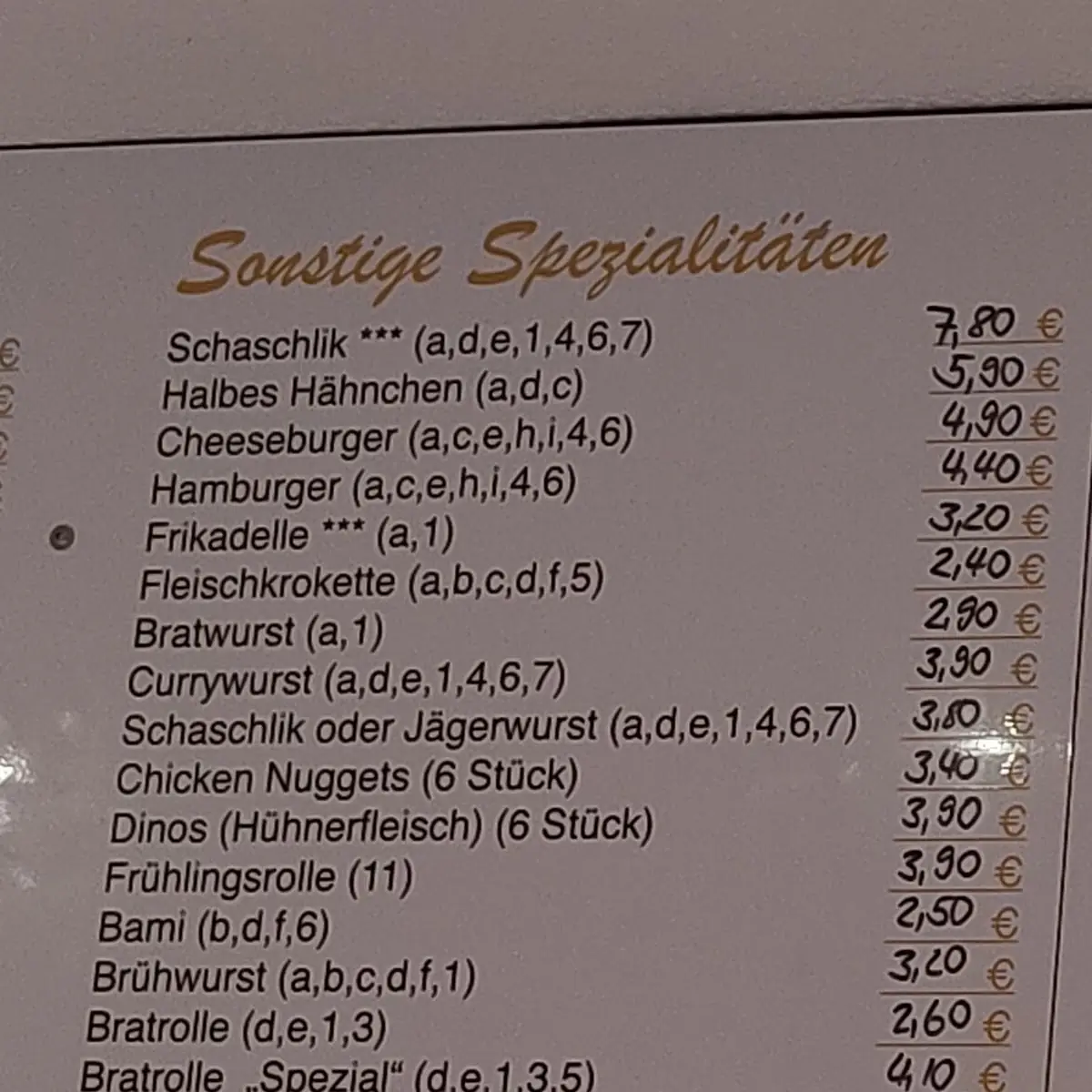 Speisekarte photo 1