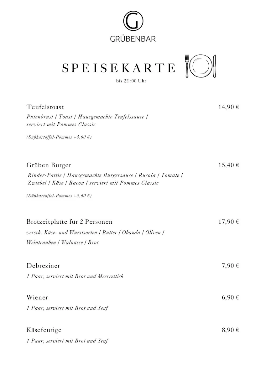 Speisekarte photo 1