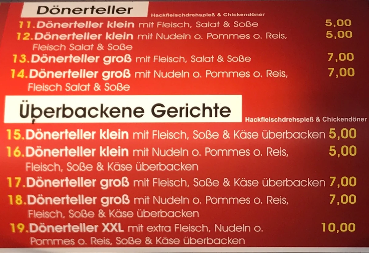 Speisekarte photo 2