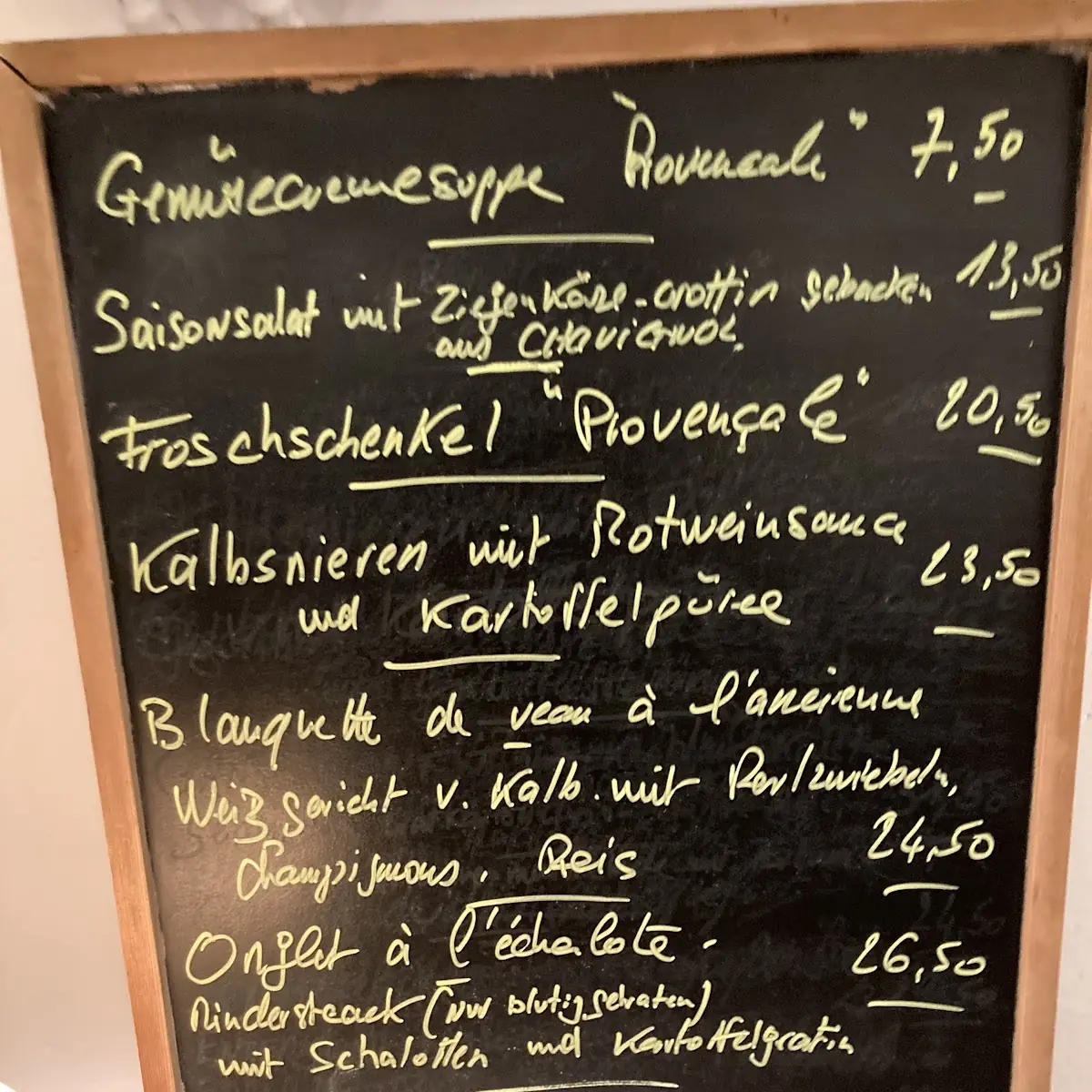 Speisekarte photo 1