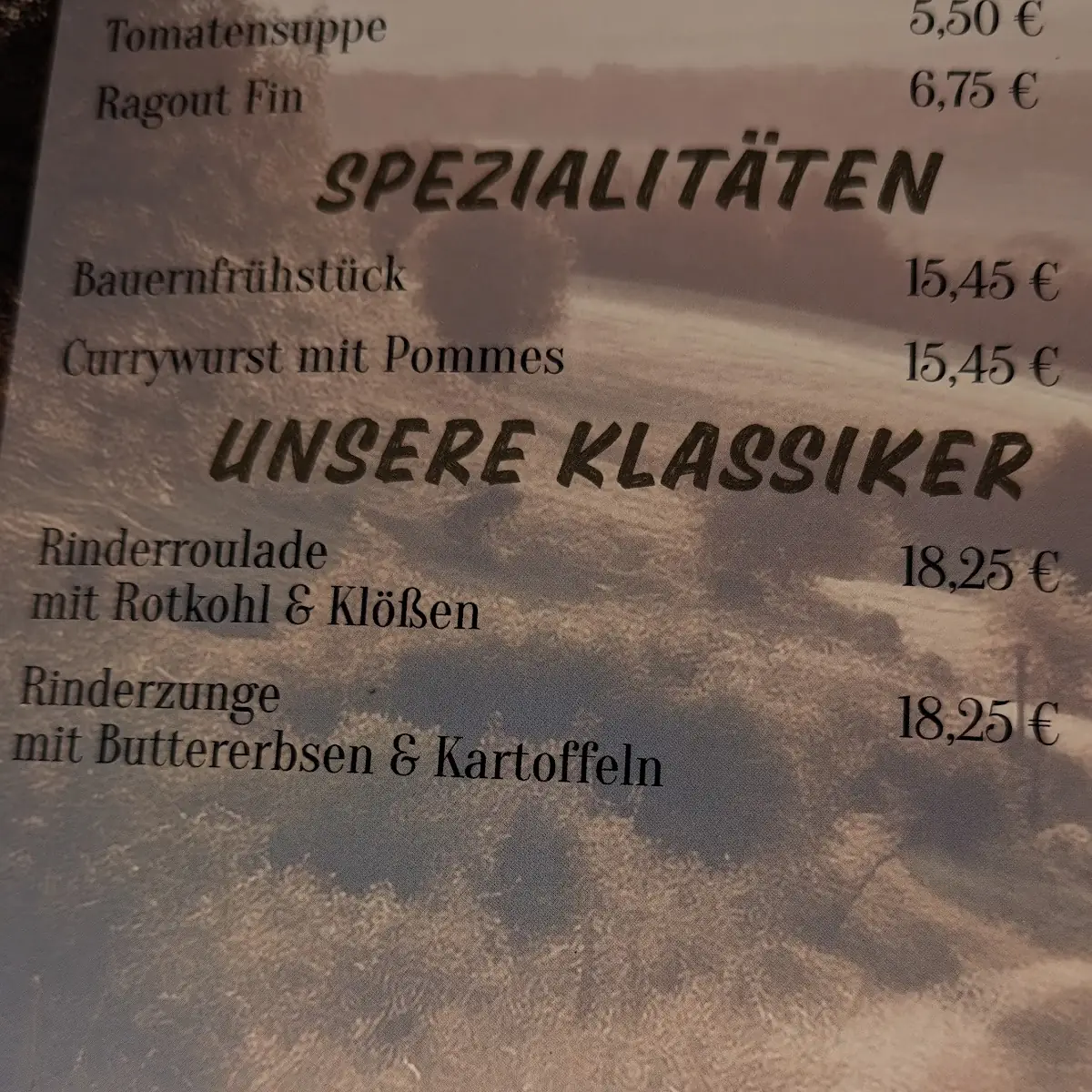 Speisekarte photo 3