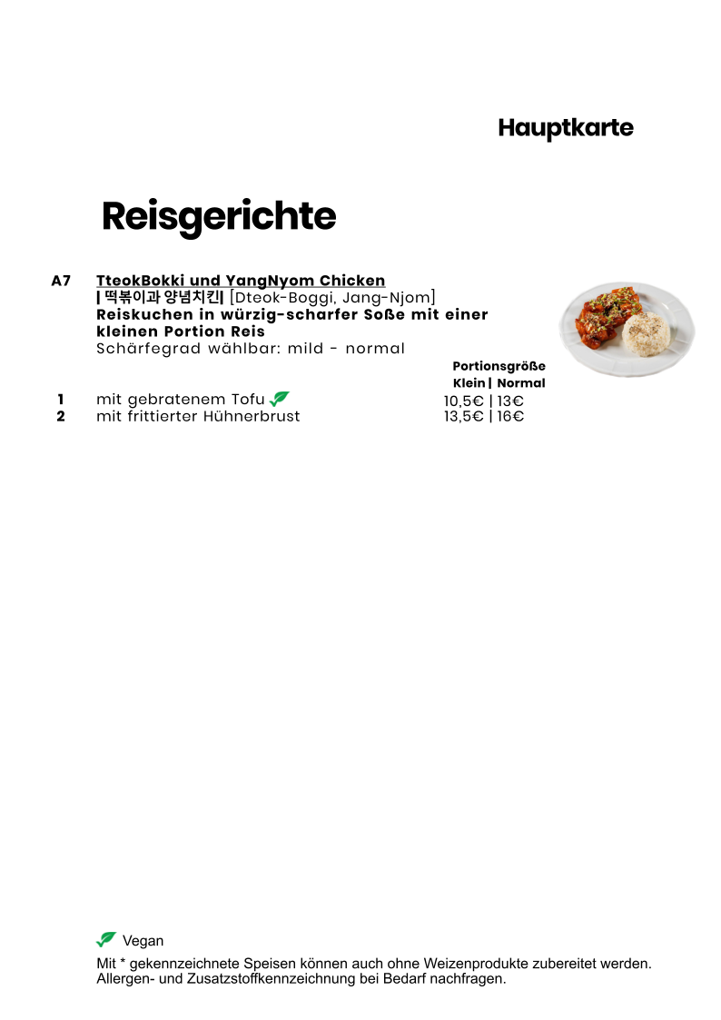 Speisekarte photo 9