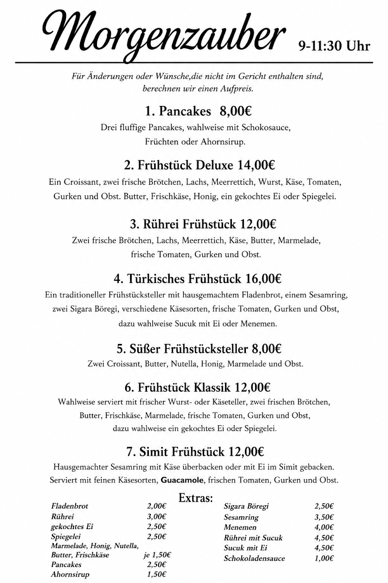 Speisekarte photo 1
