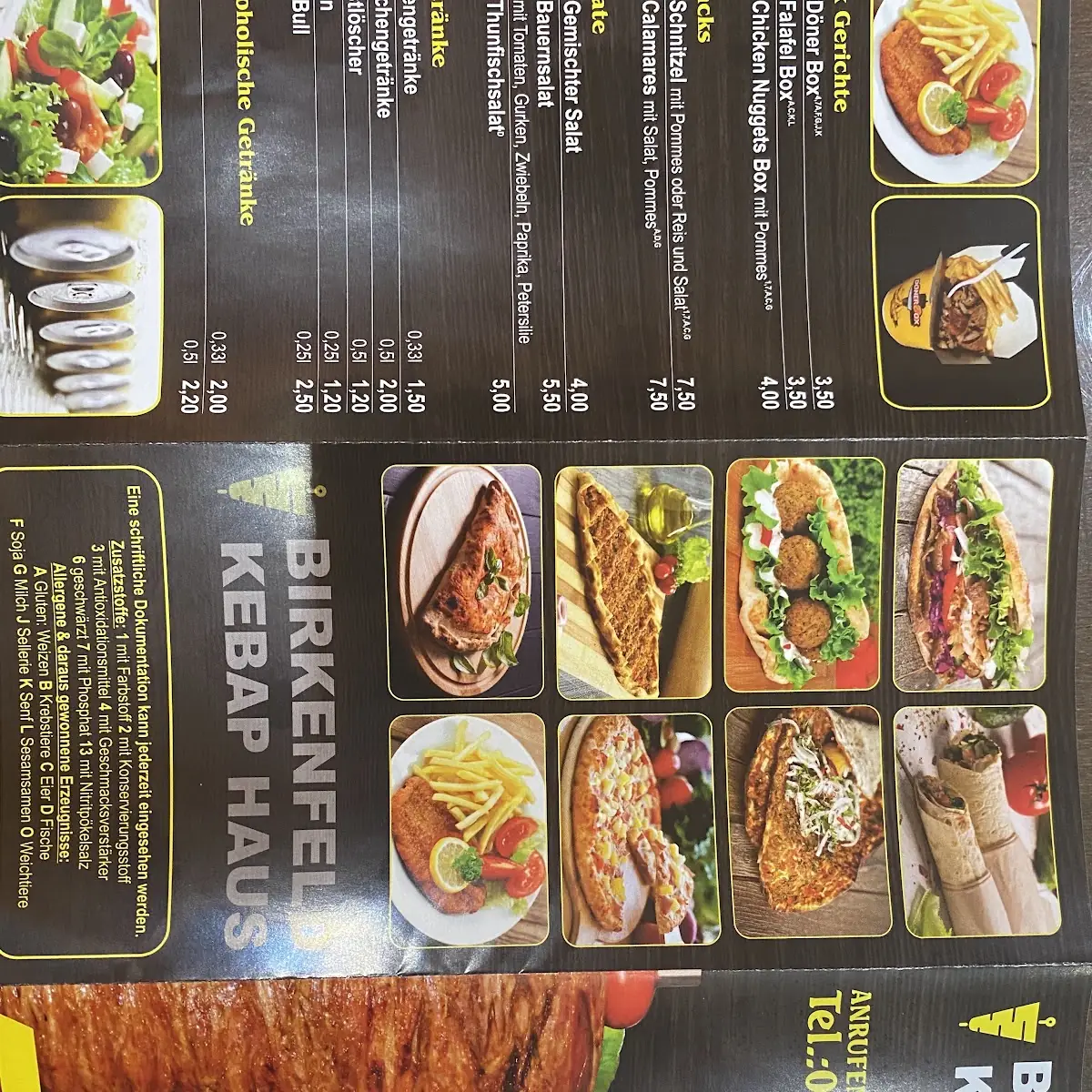 Speisekarte, Stern Kebap