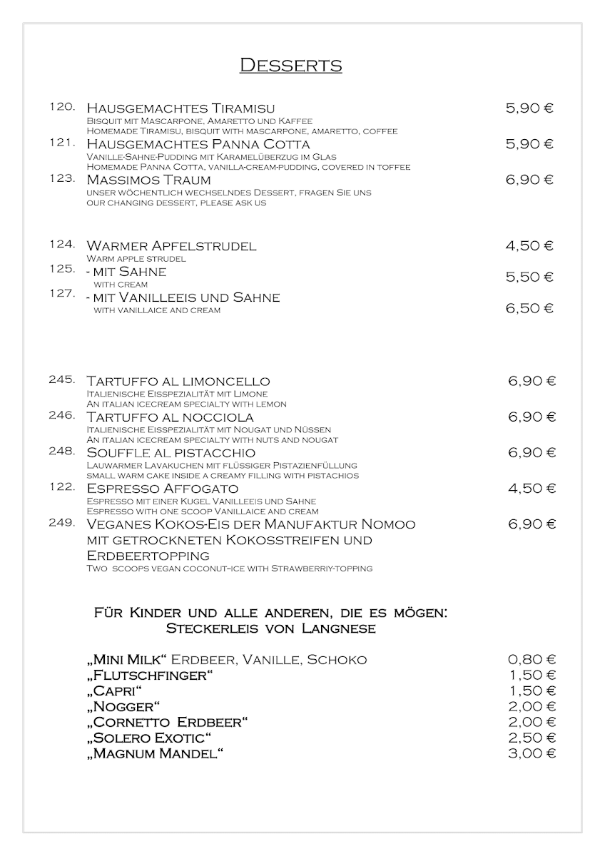 Speisekarte photo 8