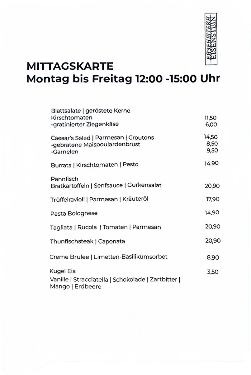 Speisekarte photo 2