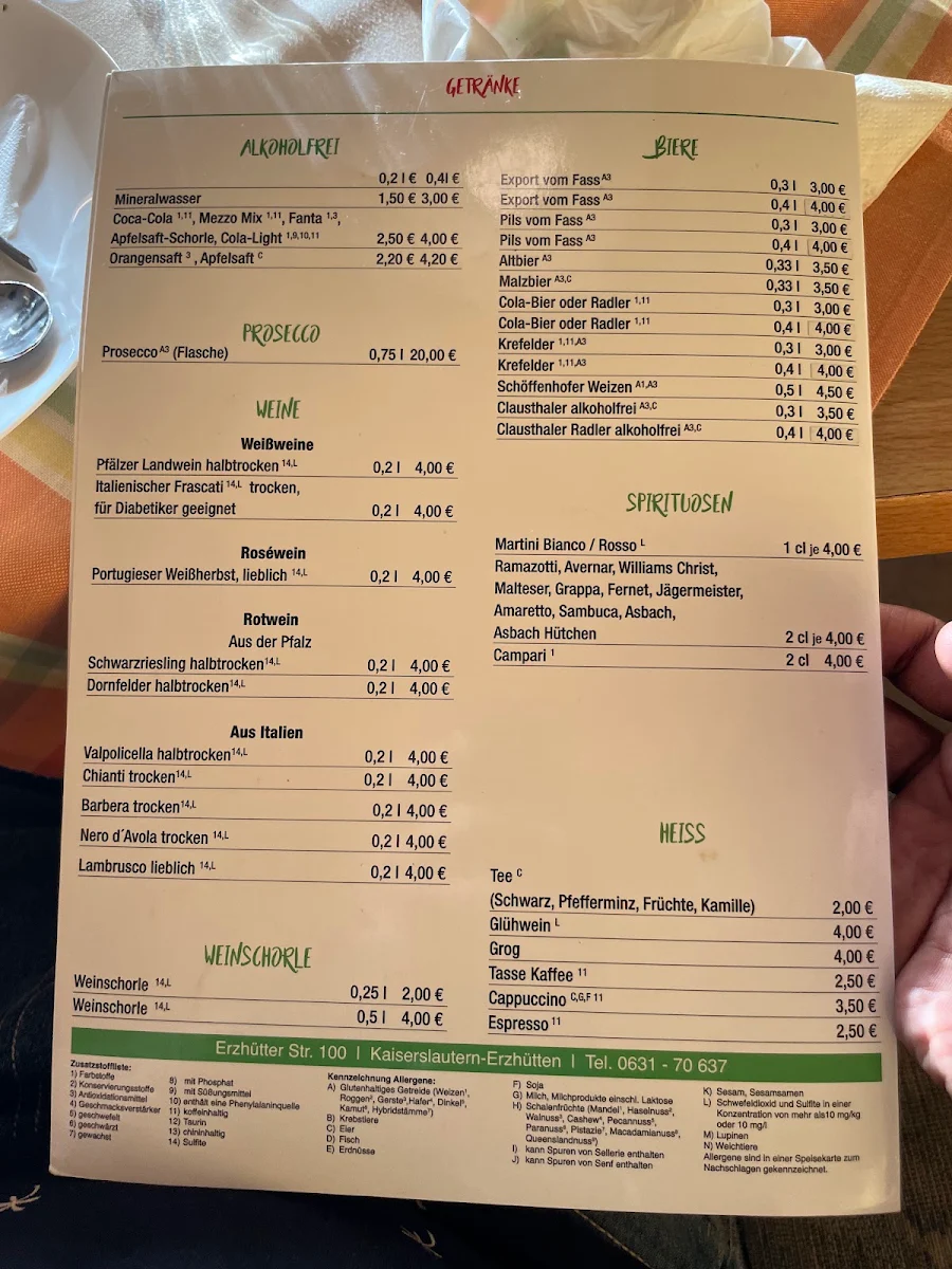 Speisekarte photo 2