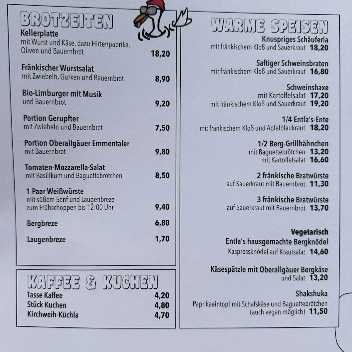 Speisekarte photo 1