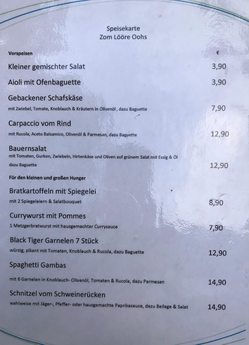 Speisekarte photo 2