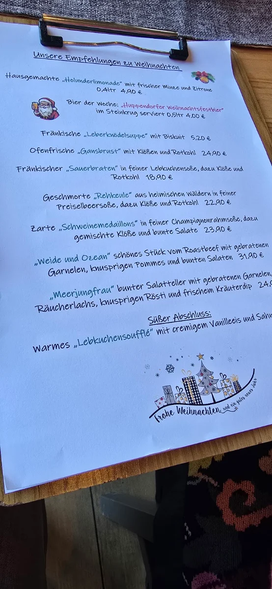 Speisekarte, Schlossbräu am See Inh. Frank Bauer