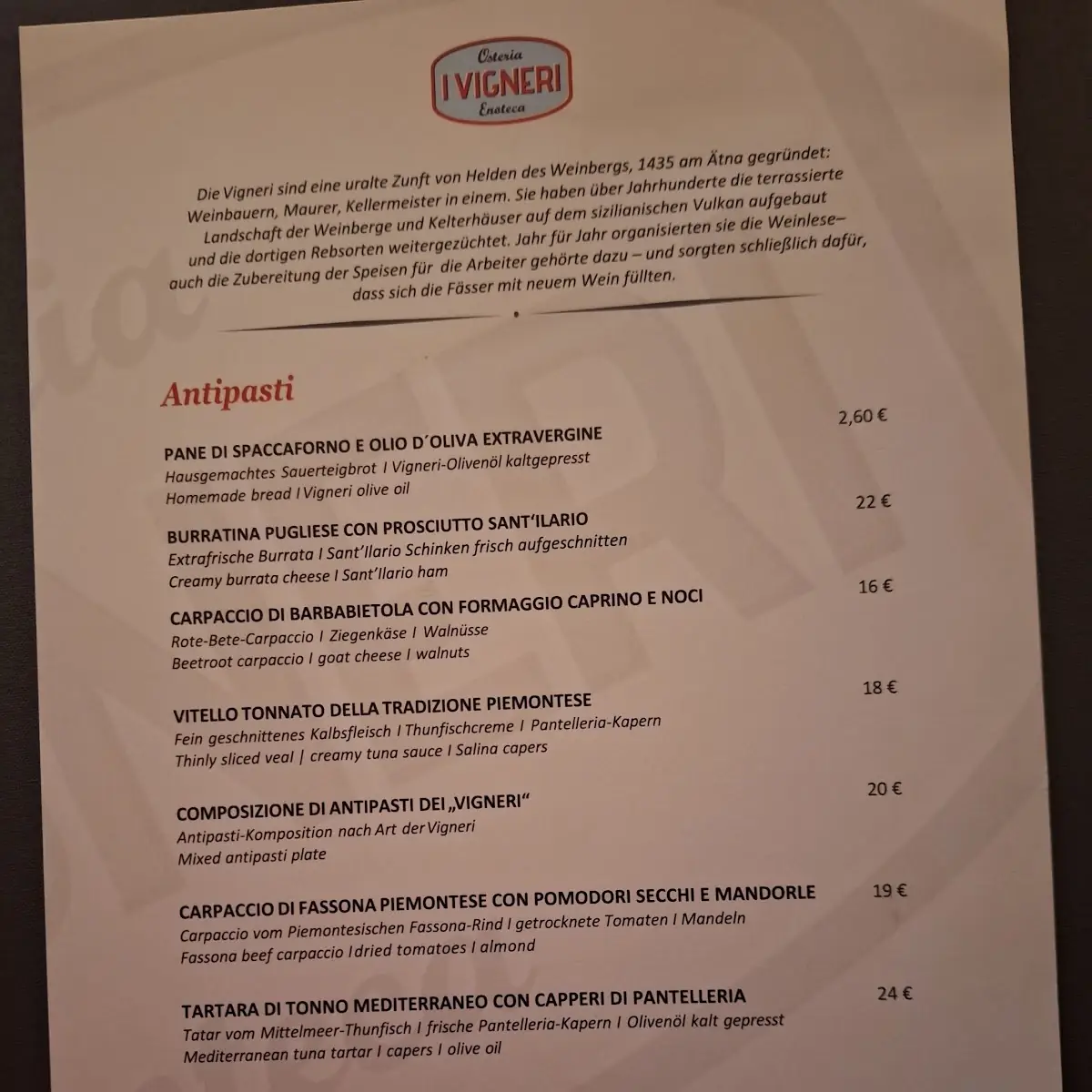 Speisekarte photo 2