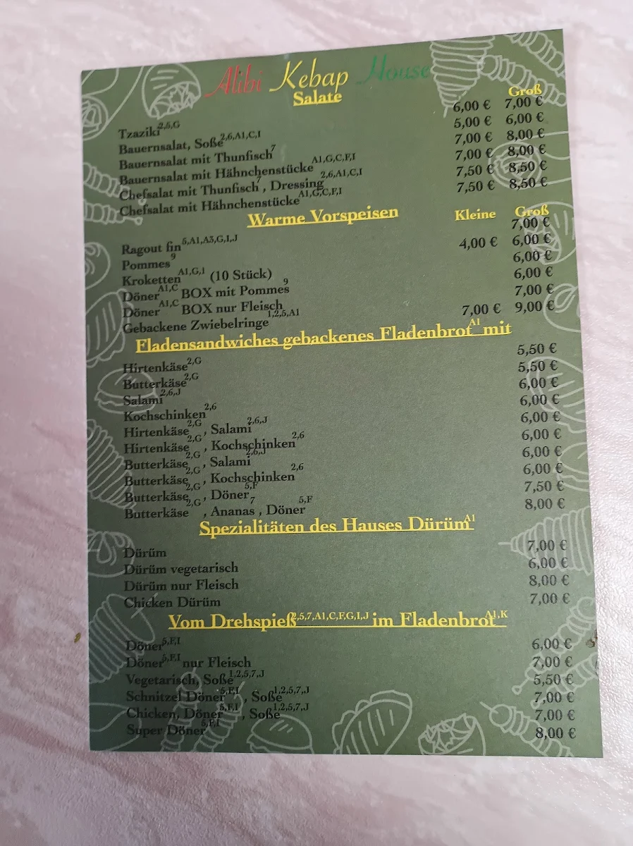 Speisekarte photo 1