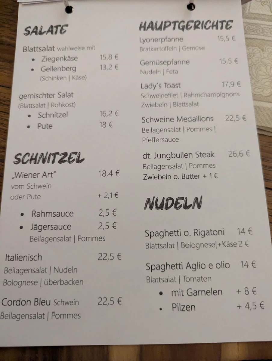 Speisekarte photo 1