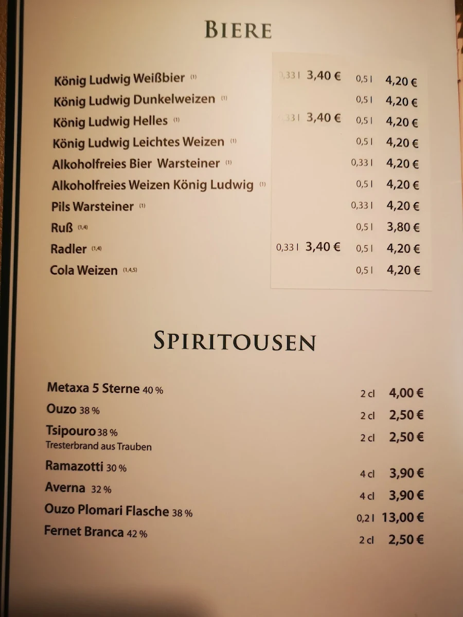 Speisekarte photo 1
