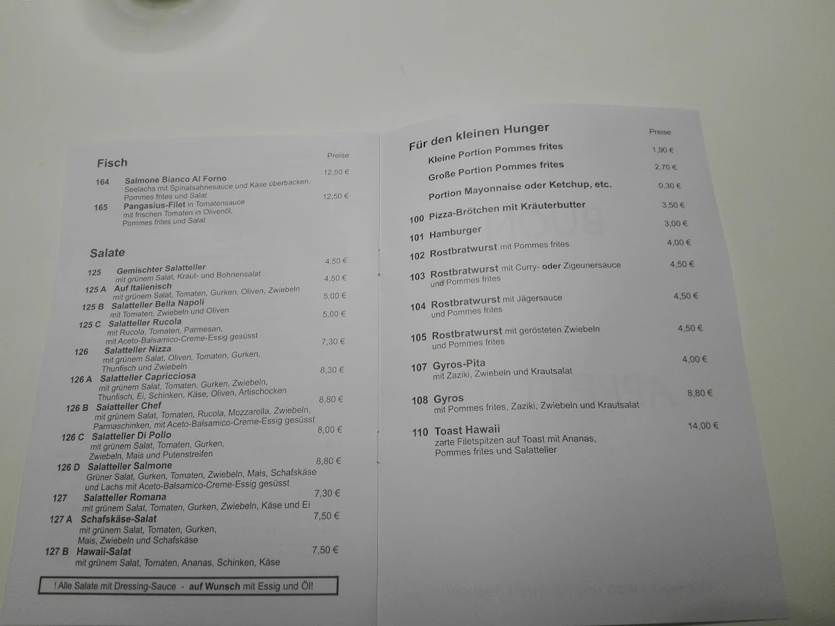 Speisekarte photo 2