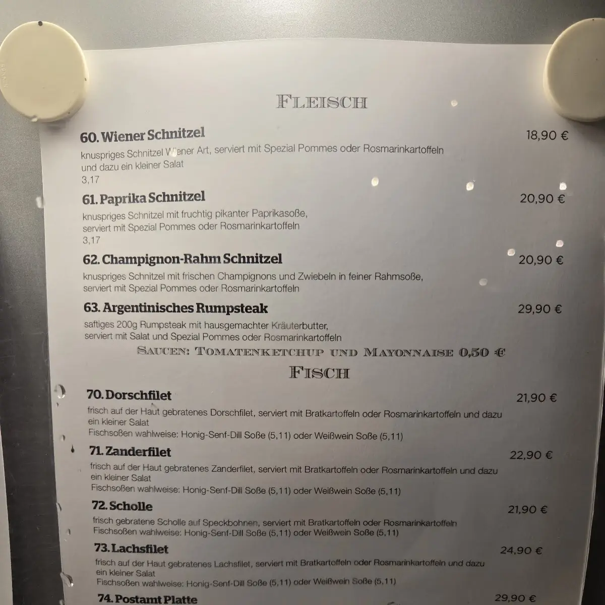 Speisekarte photo 1