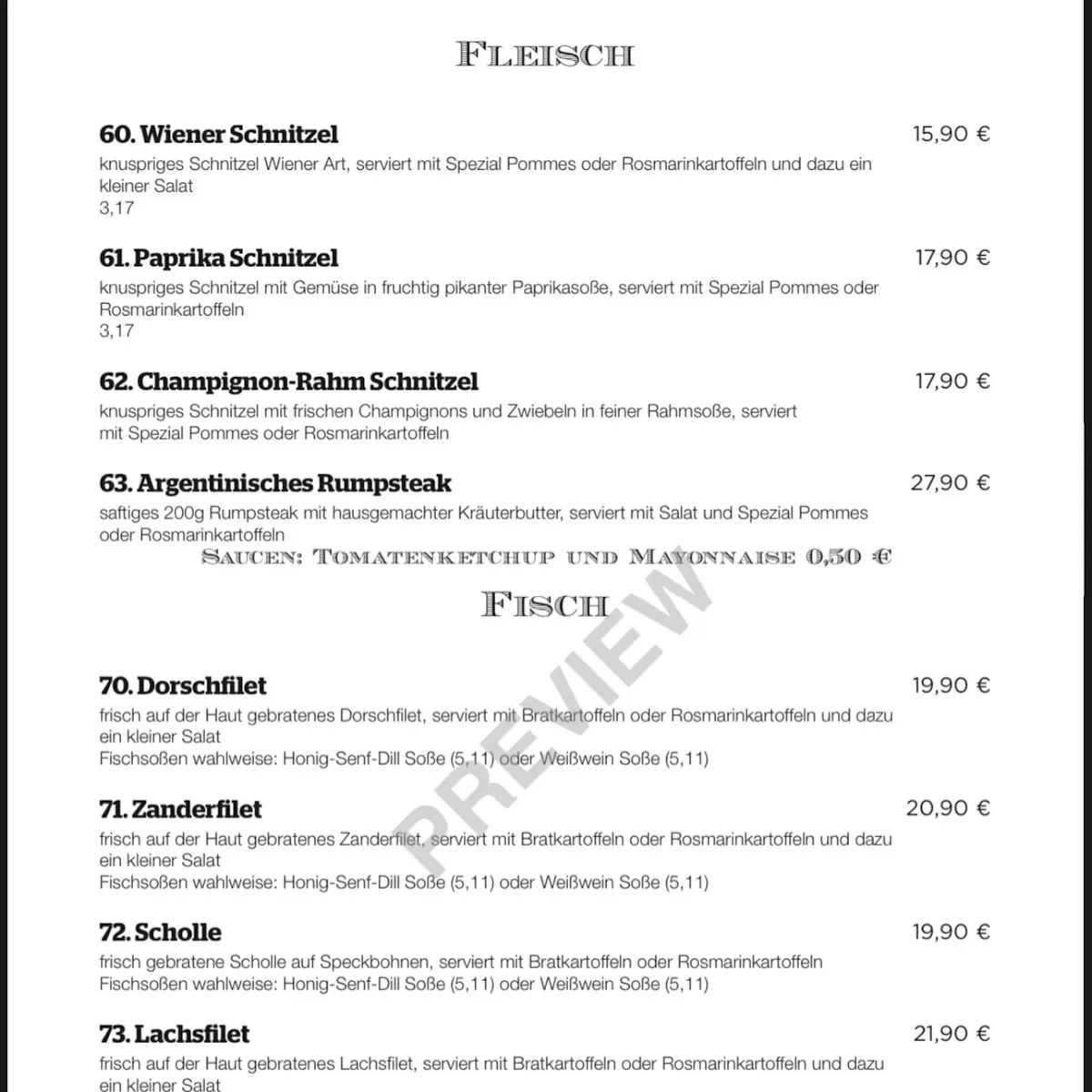 Speisekarte photo 8