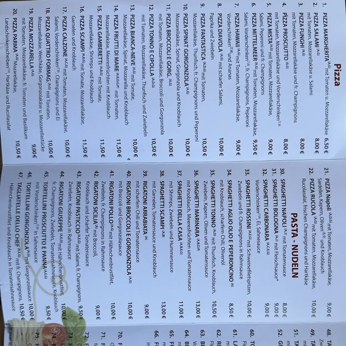 Speisekarte photo 2