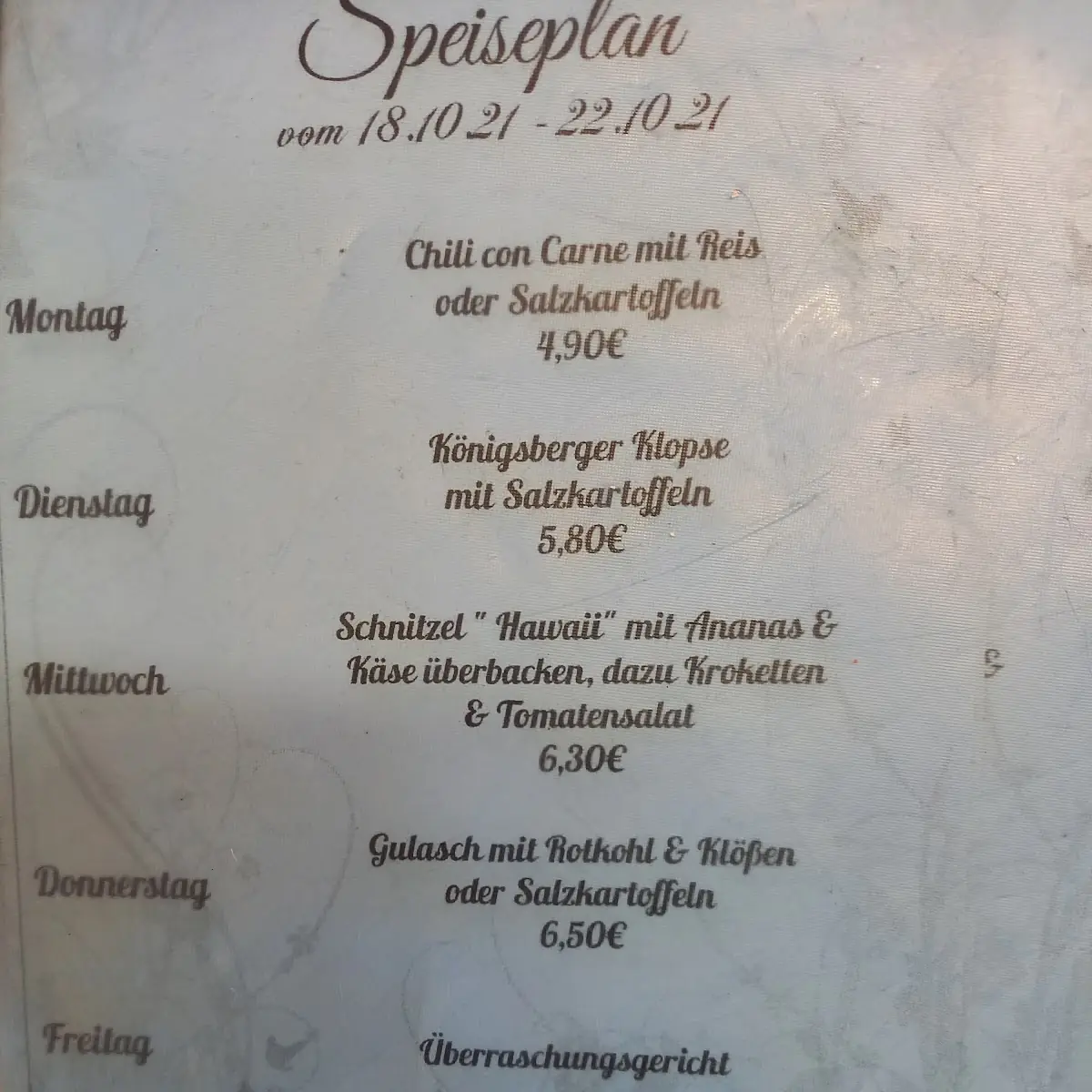 Speisekarte photo 5